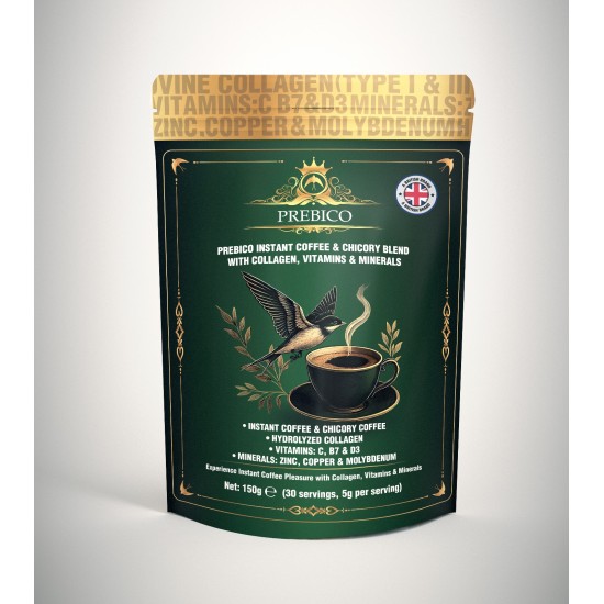 Prebico Kolajen & Hindiba Kahvesi – Vitamin ve Mineral Destekli Fonksiyonel Kahve